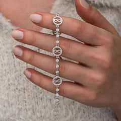 Infinity in Silver Ring Women's Bracelet