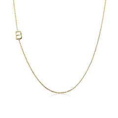 Silver Letter Women's Necklace