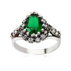 Silver Drop Hurrem Sultan Women's Ring