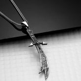 Silver Hazrat Ali Zulfiqar Sword Necklace