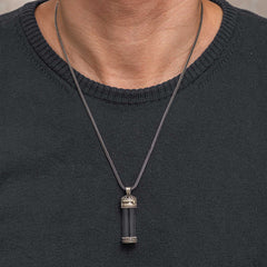 Gümüş İçi Açılabilen Muska Kabı Cevşen Erkek Kolye