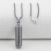 Silver Openable Amulet Container Necklace