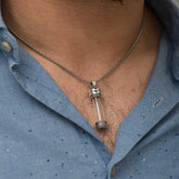 Silver Openable Amulet Container Necklace