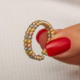 Silver Double Row Dorika Women's Ring