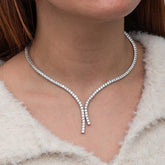 Silver Two Row Waterway Women's Necklace