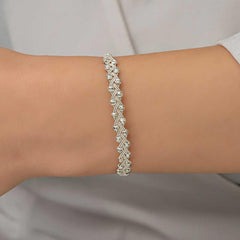 Bracelet tricoté Kazaziye en argent