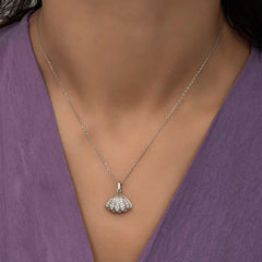 Silver Pearl Oyster Women's Necklace