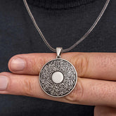 Silver Surah Al-Inshirah Men's Necklace