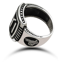 Silver IYI Kayi Boyu Men's Ring