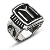 Silver IYI Kayi Boyu Men's Ring