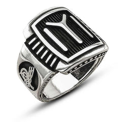 Silver IYI Kayi Boyu Men's Ring