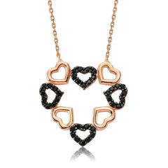 Silver Heart Love Women's Necklace