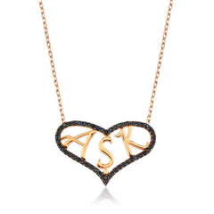 Silver Heart Love Women's Necklace