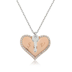 Silver Key to My Heart Necklace