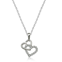 Silver Heart Necklace for Women