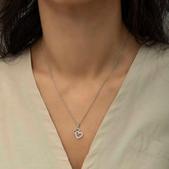 Silver Heart Necklace for Women