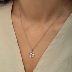 Silver Heart Necklace for Women