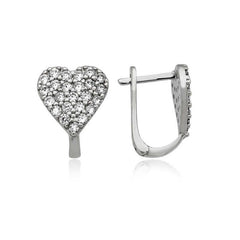 Silver Heart Earring