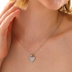 Silver Heart Women's Necklace