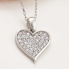 Silver Heart Women's Necklace