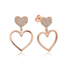 Silver Heart Women's Earrings