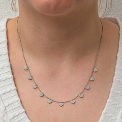 Silver Heart Lucky Women's Necklace