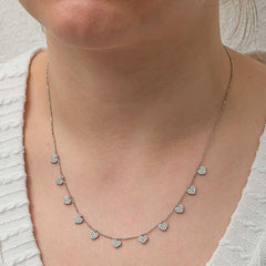 Silver Heart Lucky Women's Necklace