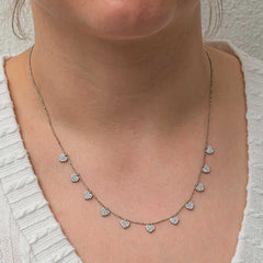 Silver Heart Lucky Women's Necklace