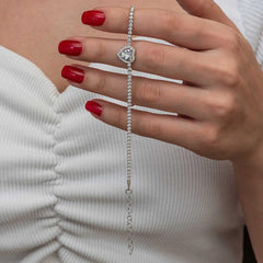 Silver Heart Waterway Bracelet