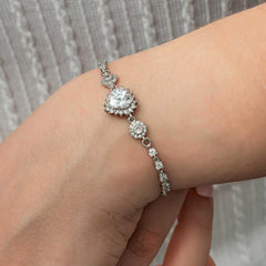 Silver Heart Waterway Women's Bracelet