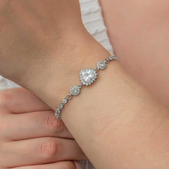 Silver Heart Waterway Women's Bracelet