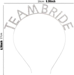 Nessiworld Silver Plated Crystal Stone Team Bride Crown 16x17 cm