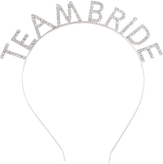 Nessiworld Silver Plated Crystal Stone Team Bride Crown 16x17 cm