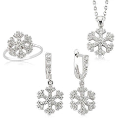 Silver Snowflake Women Set