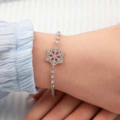 Silver Snowflake Women's Bracelet