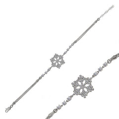 Silver Snowflake Women's Bracelet