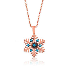 Silver Snowflake Women's Necklace