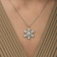 Silver Snowflake Necklace
