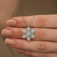 Silver Snowflake Necklace