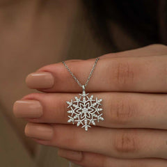 Silver Snowflake Necklace