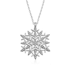 Silver Snowflake Necklace