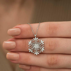Silver Snowflake Necklace