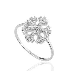 Silver Snowflake Ring