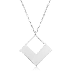 Silver Square Women's Necklace