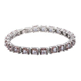 Silver Square Zultanite Stone Women's Bracelet