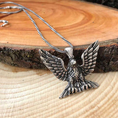 Silver Eagle Men's Necklace