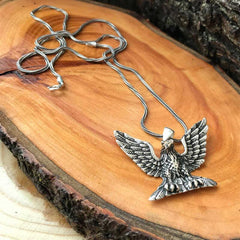 Silver Eagle Men's Necklace