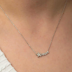Silver Shooting Star Women's Necklace