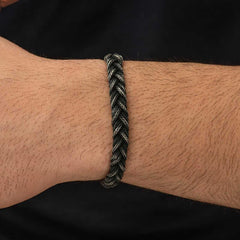 Silver Kazaziye Knit Bracelet