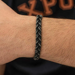 Silver Kazaziye Knit Bracelet